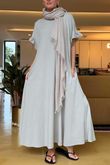 Made in Italy Summer Oscar Pure Cotton T Shirt Dress Stone /11 =